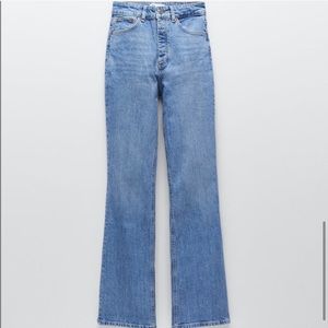 zara high rise bootcut jeans size 4